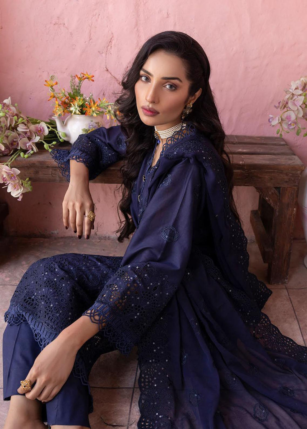 Mahees By Riaz Arts Embroidered Lawn Suits Unstitched 3 Piece RA23-M21 04 - Summer Collection