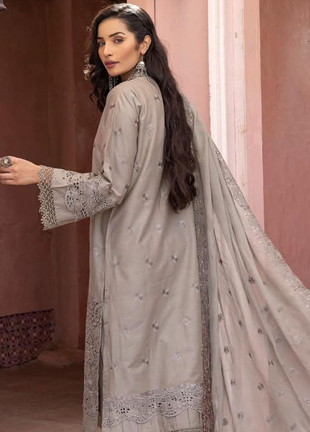 Mahees By Riaz Arts Embroidered Lawn Suits Unstitched 3 Piece RA23-M21 08 - Summer Collection