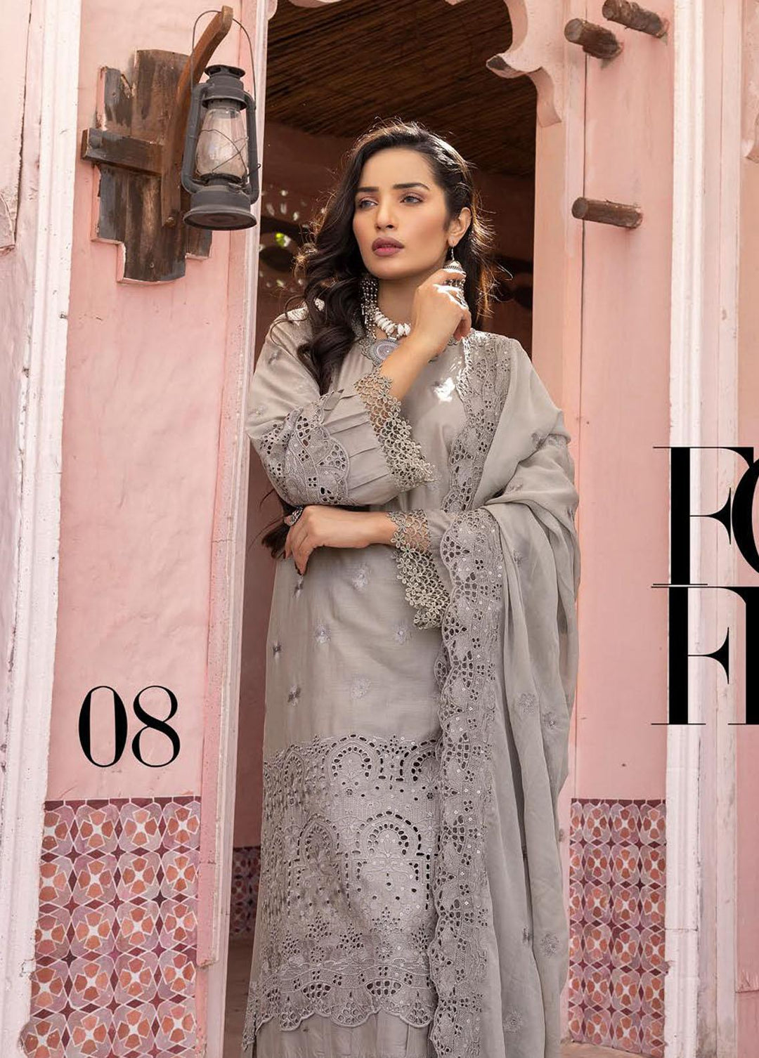 Mahees By Riaz Arts Embroidered Lawn Suits Unstitched 3 Piece RA23-M21 08 - Summer Collection