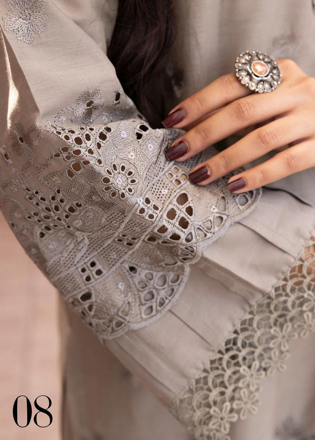 Mahees By Riaz Arts Embroidered Lawn Suits Unstitched 3 Piece RA23-M21 08 - Summer Collection