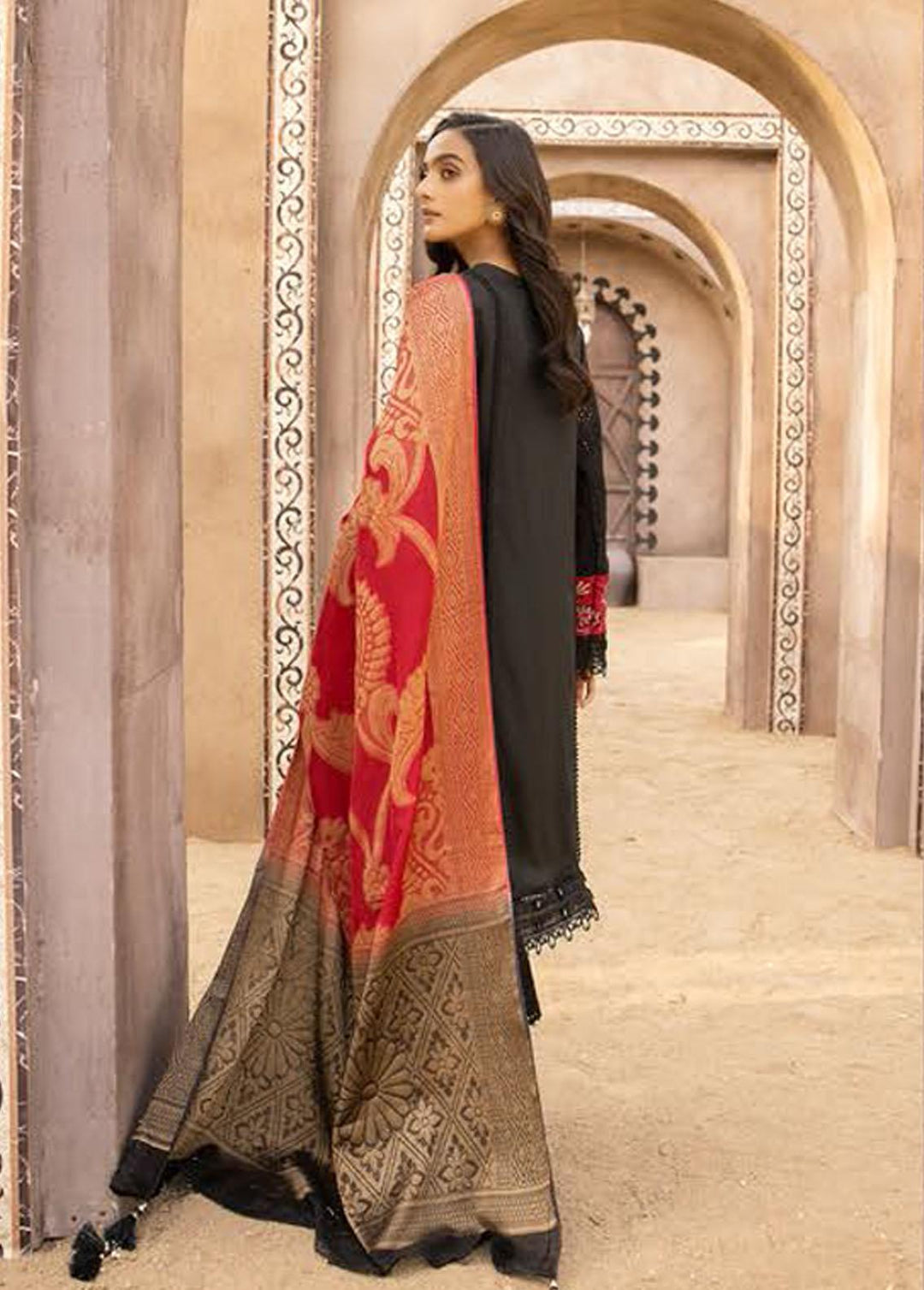 Mahee's By Riaz Arts Chikankari Viscose Suits Unstitched 3 Piece RA22V 03 - Winter Collection