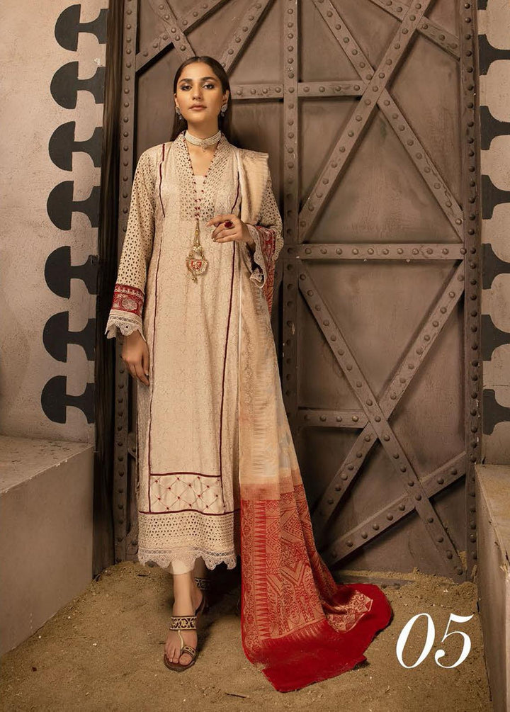 Mahee's By Riaz Arts Chikankari Viscose Suits Unstitched 3 Piece RA22V 05 - Winter Collection