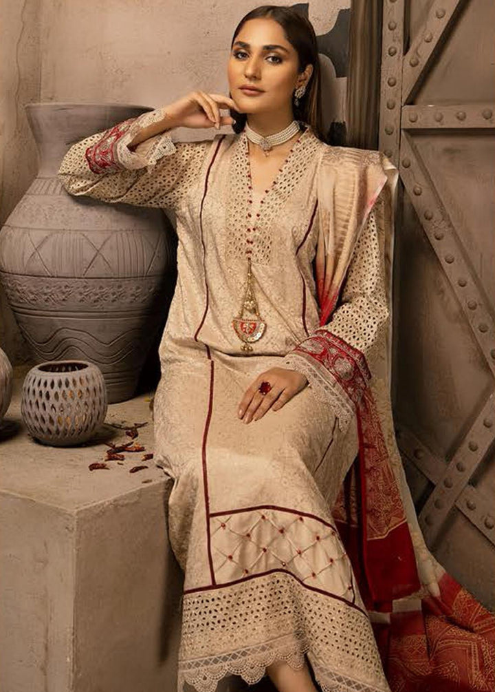 Mahee's By Riaz Arts Chikankari Viscose Suits Unstitched 3 Piece RA22V 05 - Winter Collection
