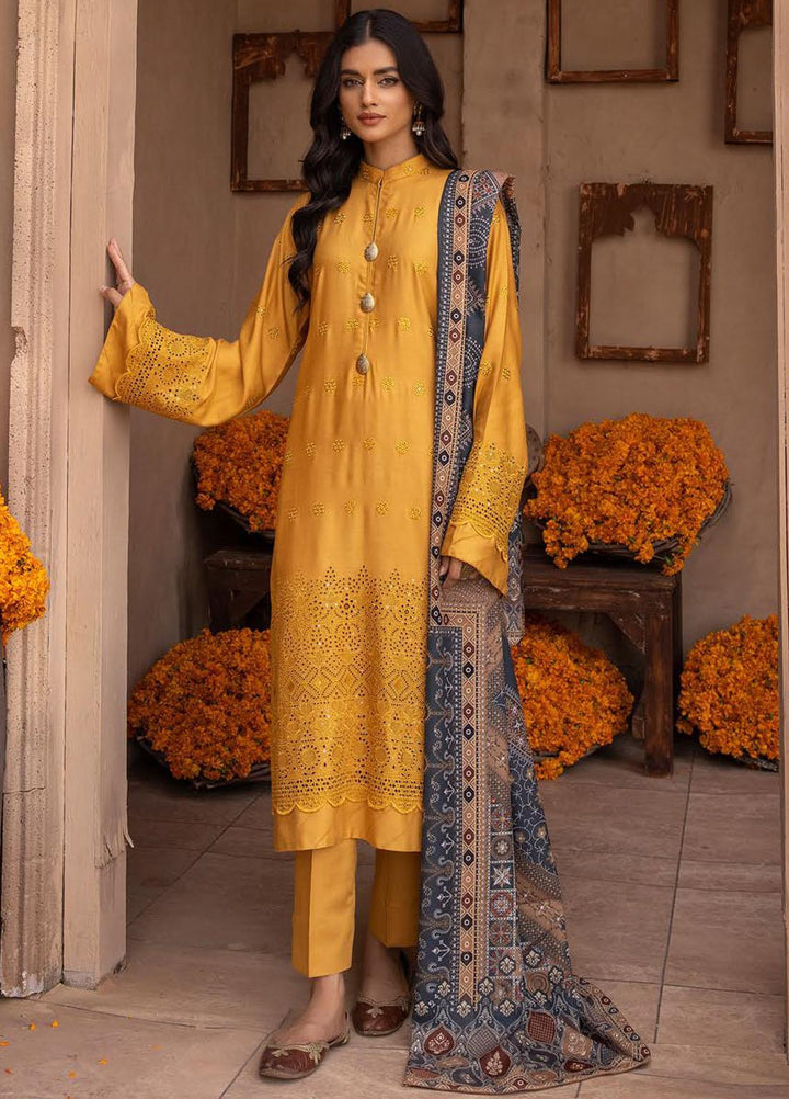 Mahee's By Riaz Arts Chikankari Viscose Suits Unstitched 3 Piece RA22MCV D1 - Winter Collection