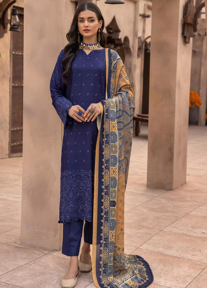 Mahee's By Riaz Arts Chikankari Viscose Suits Unstitched 3 Piece RA22MCV D10 - Winter Collection