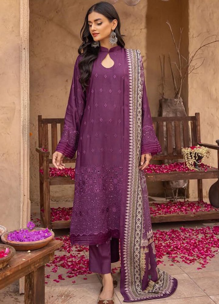 Mahee's By Riaz Arts Chikankari Viscose Suits Unstitched 3 Piece RA22MCV D2 - Winter Collection