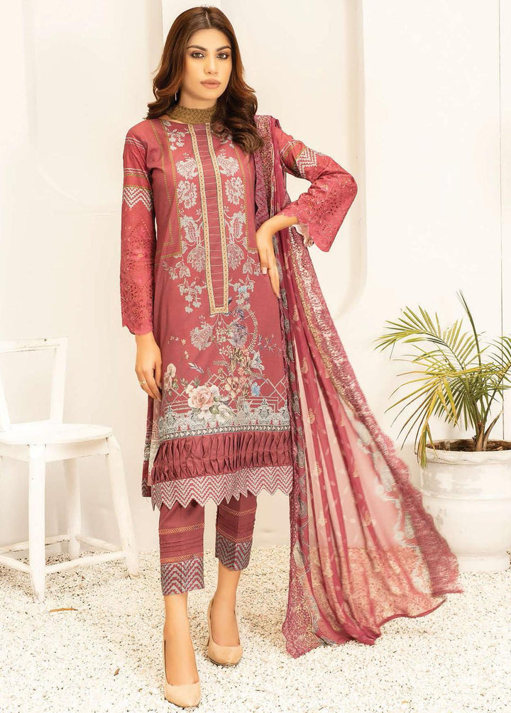 Mahee's By Riaz Arts Embroidered Lawn Suits Unstitched 3 Piece RA22ML DE-01 - Summer Collection