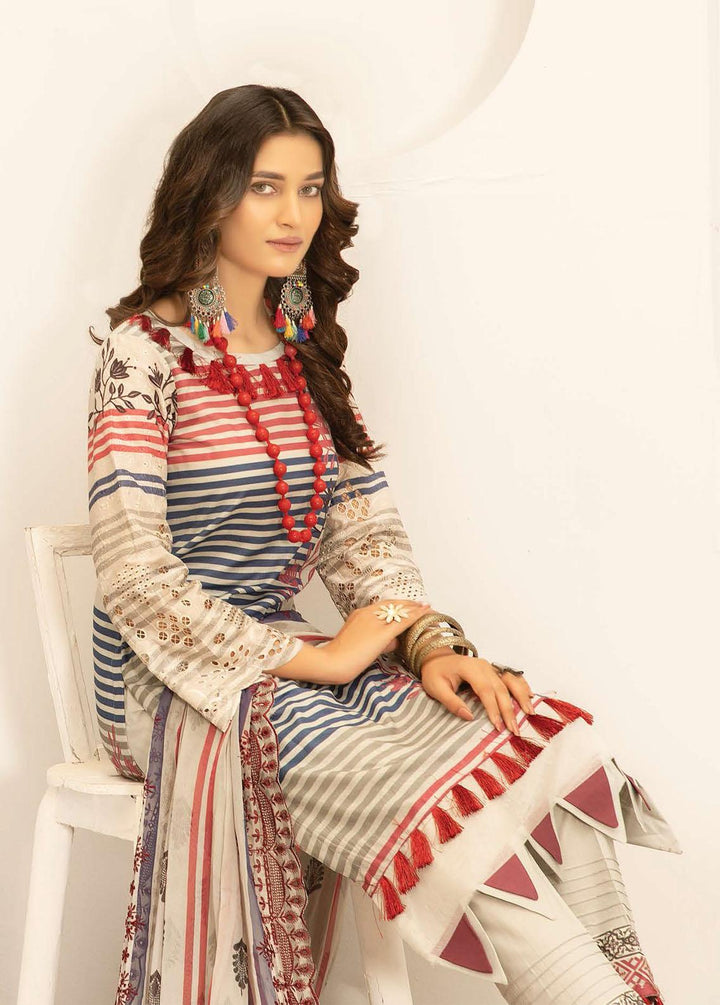 Mahee's By Riaz Arts Embroidered Lawn Suits Unstitched 3 Piece RA22ML DE-02 - Summer Collection