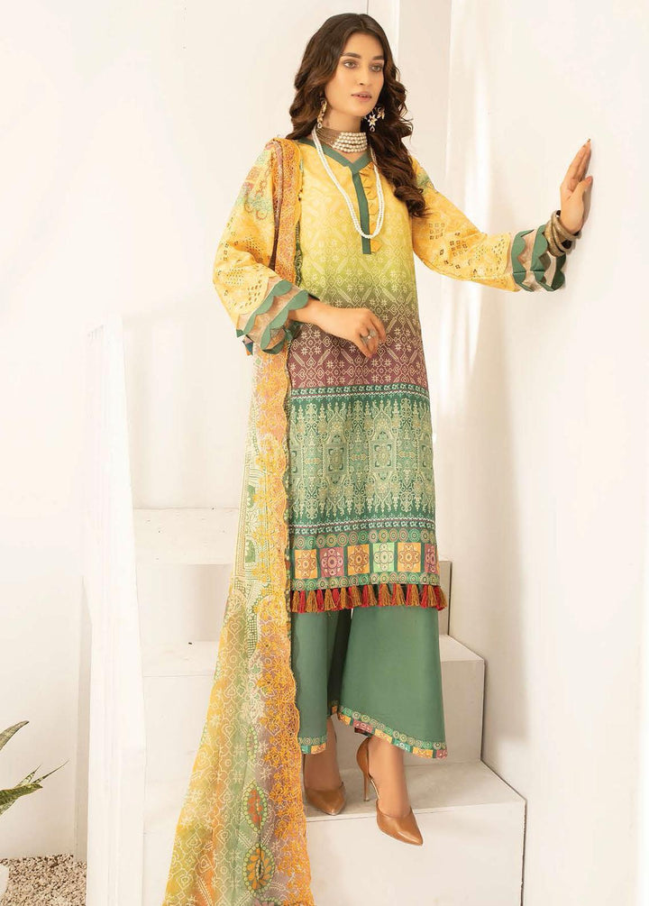 Mahee's By Riaz Arts Embroidered Lawn Suits Unstitched 3 Piece RA22ML DE-05 - Summer Collection
