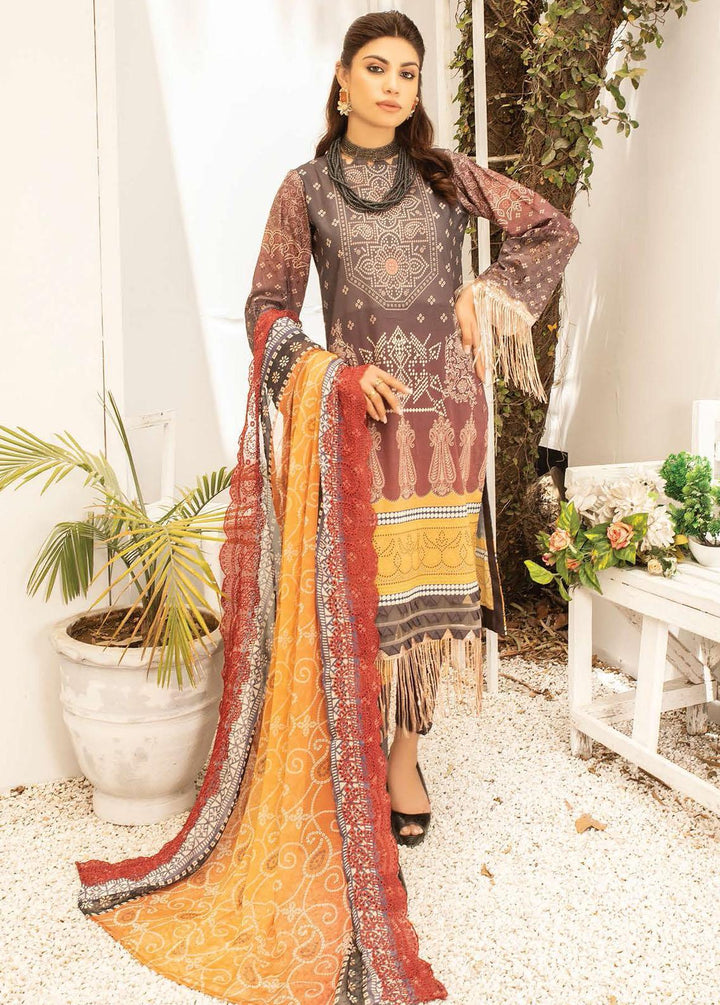 Mahee's By Riaz Arts Embroidered Lawn Suits Unstitched 3 Piece RA22ML DE-06 - Summer Collection