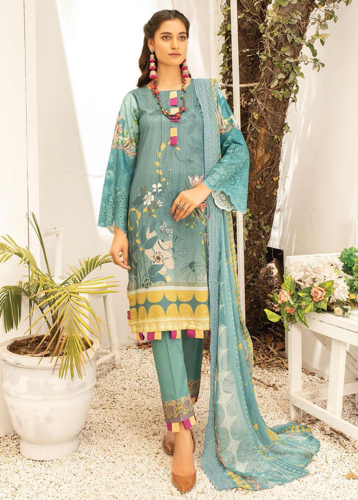 Mahee's By Riaz Arts Embroidered Lawn Suits Unstitched 3 Piece RA22ML DE-07 - Summer Collection