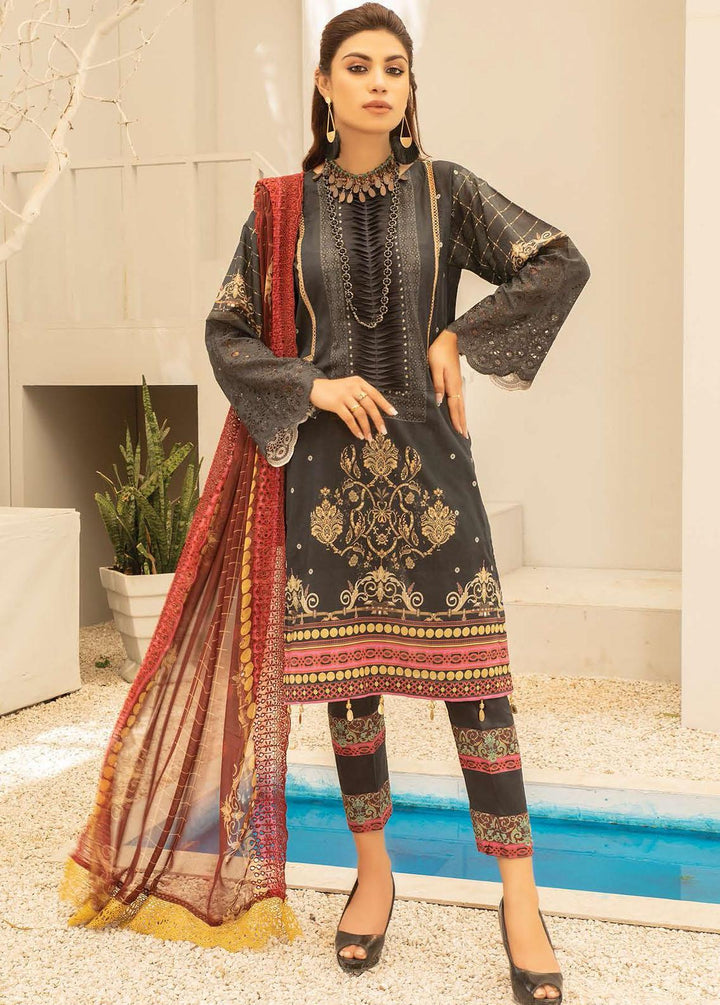 Mahee's By Riaz Arts Embroidered Lawn Suits Unstitched 3 Piece RA22ML DE-08 - Summer Collection