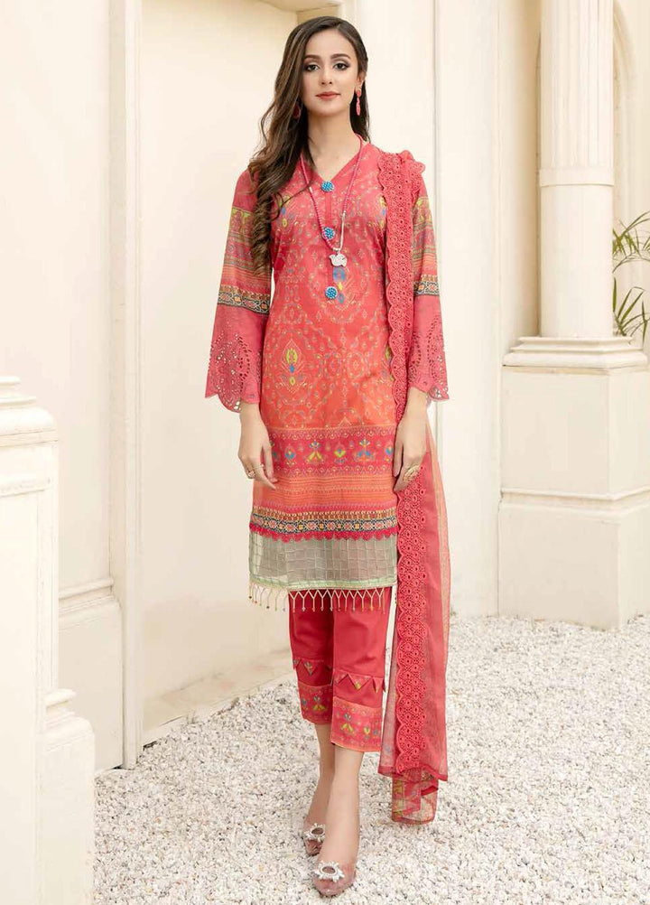 Mahee's By Riaz Arts Embroidered Lawn Suits Unstitched 3 Piece RA21-M12 01 - Summer Collection