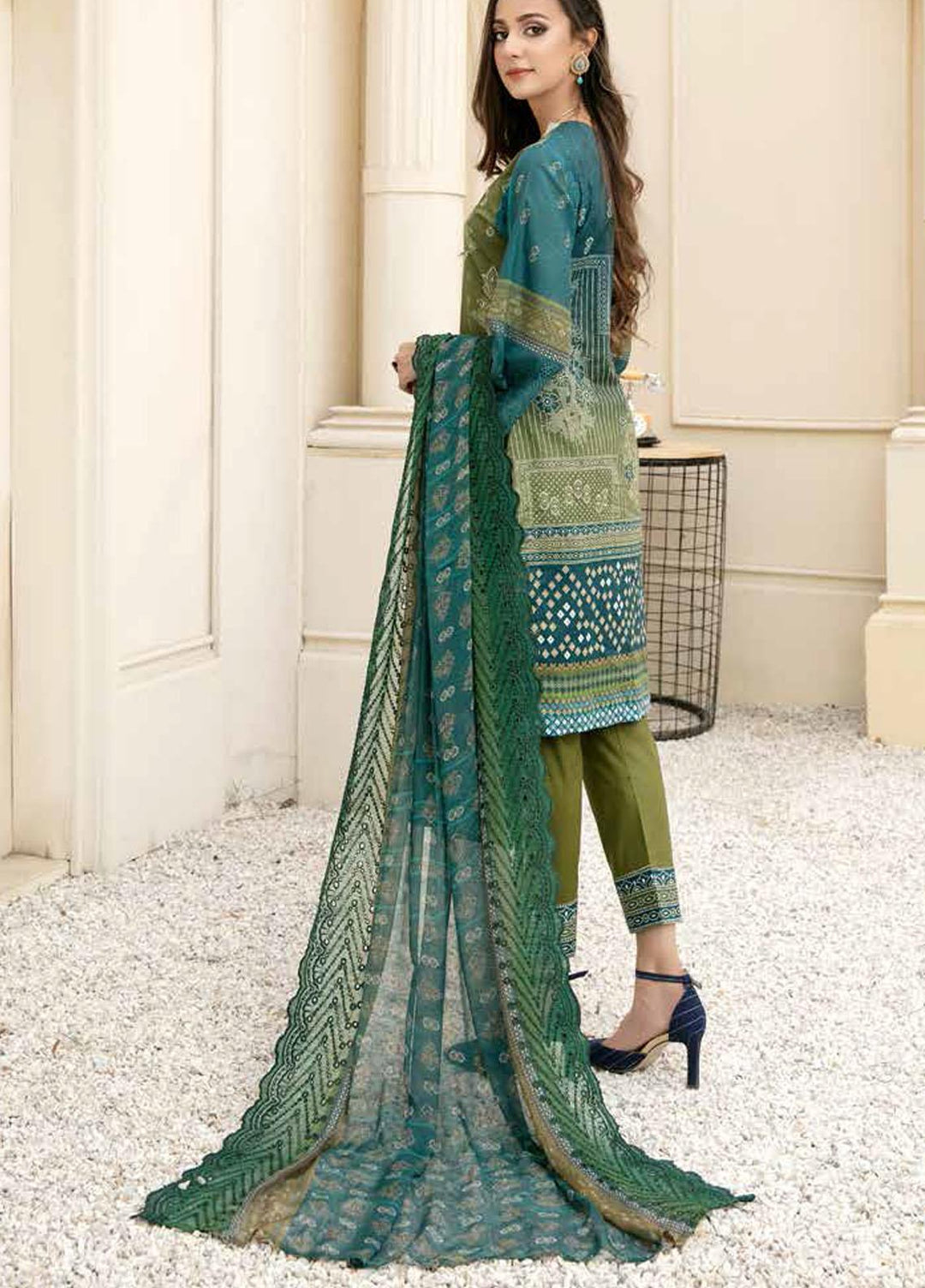 Mahee's By Riaz Arts Embroidered Lawn Suits Unstitched 3 Piece RA21-M12 02 - Summer Collection