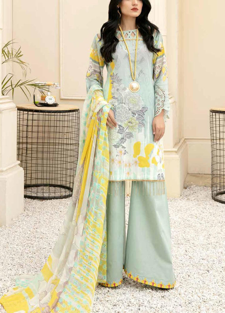 Mahee's By Riaz Arts Embroidered Lawn Suits Unstitched 3 Piece RA21-M12 04 - Summer Collection