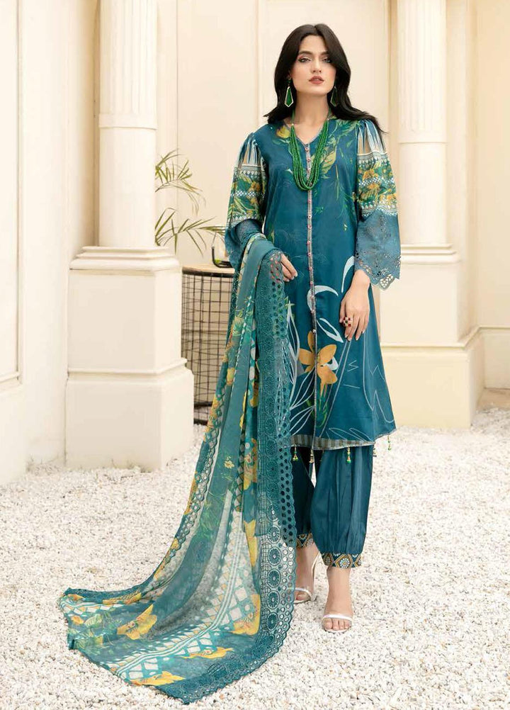 Mahee's By Riaz Arts Embroidered Lawn Suits Unstitched 3 Piece RA21-M12 05 - Summer Collection