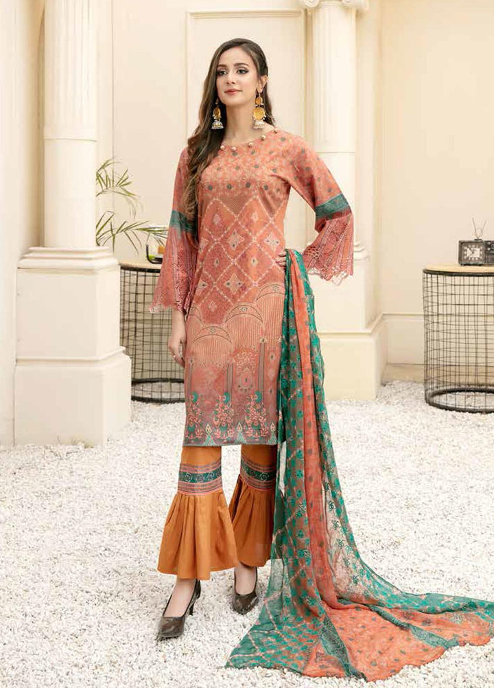 Mahee's By Riaz Arts Embroidered Lawn Suits Unstitched 3 Piece RA21-M12 09 - Summer Collection