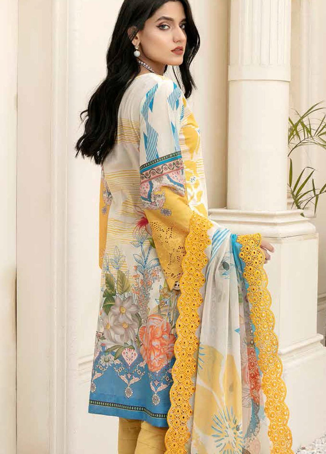 Mahee's By Riaz Arts Embroidered Lawn Suits Unstitched 3 Piece RA21-M12 10 - Summer Collection