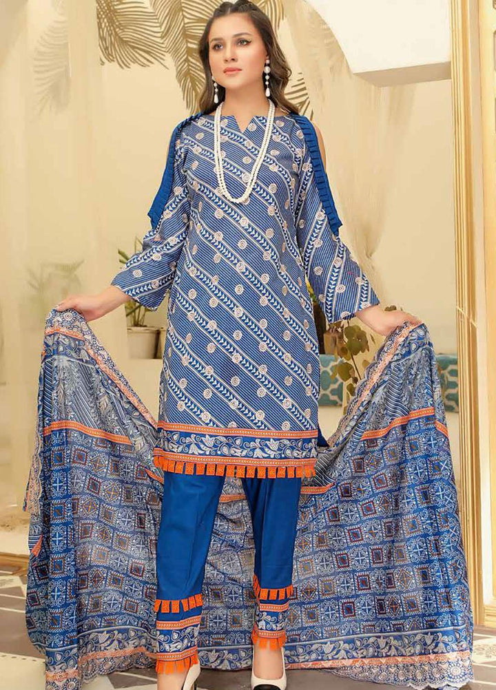 Mahee's by Riaz Arts Embroidered Lawn Suits Unstitched 3 Piece RA21-M13 ML-09 - Summer Collection