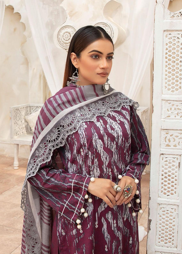 Mahee's By Riaz Arts Embroidered Lawn Suits Unstitched 3 Piece RA22MEL D-05 - Summer Collection