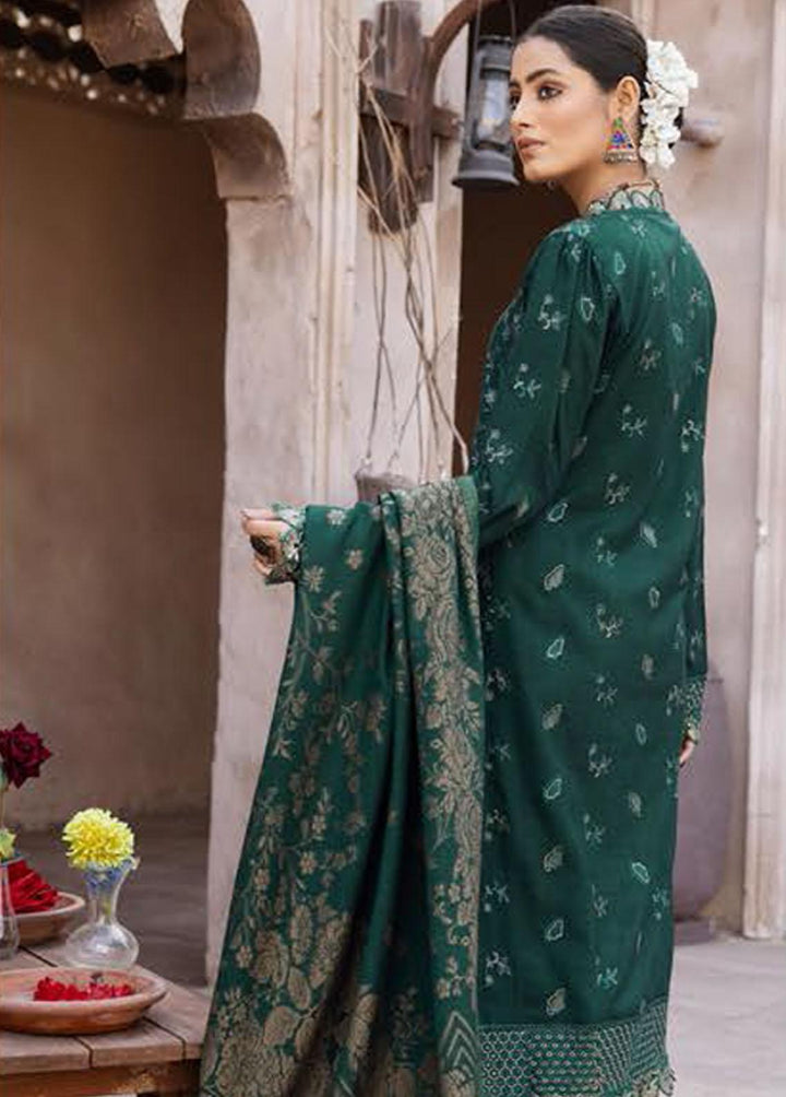 Mahee's By Riaz Arts Embroidered Leather Peach Suits Unstitched 3 Piece RA22-M7 01 - Winter Collection