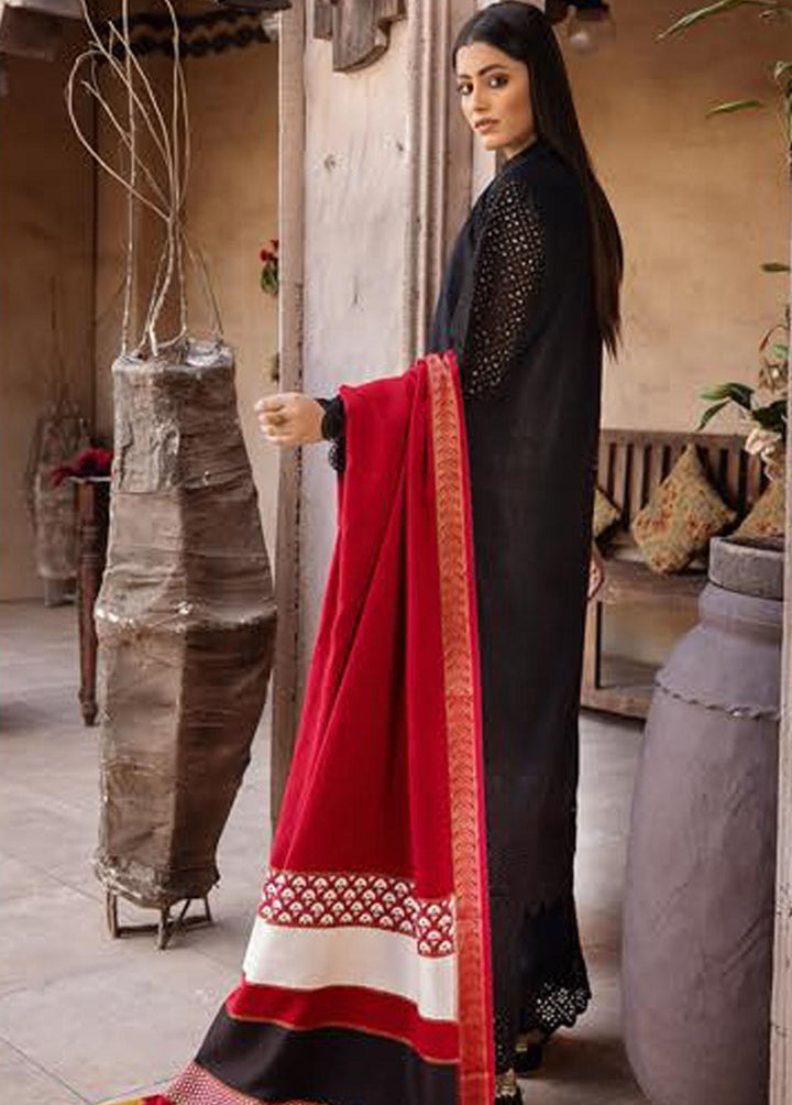 Mahee's By Riaz Arts Embroidered Leather Peach Suits Unstitched 3 Piece RA22-M7 08 - Winter Collection