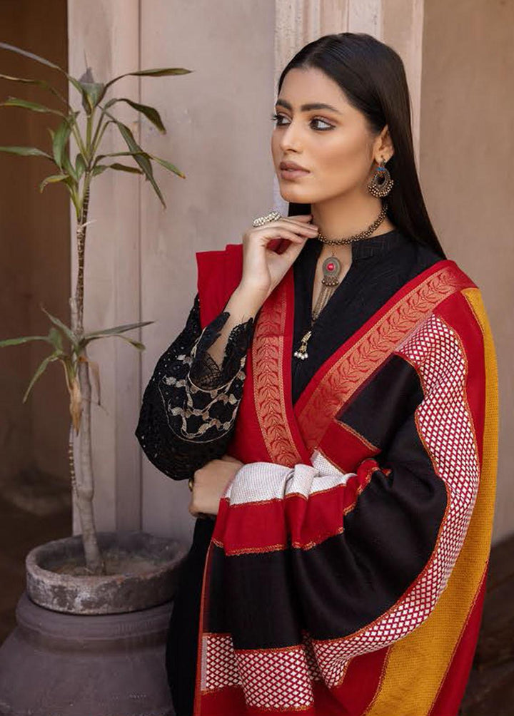 Mahee's By Riaz Arts Embroidered Leather Peach Suits Unstitched 3 Piece RA22-M7 08 - Winter Collection