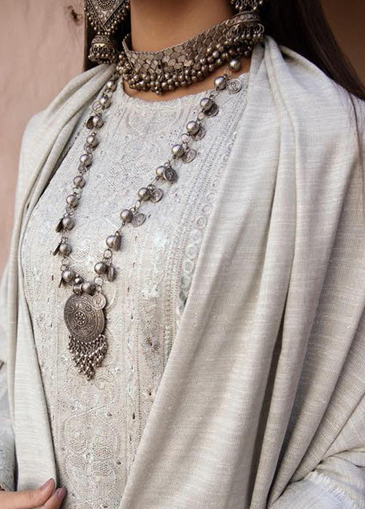 Mahee's By Riaz Arts Embroidered Leather Peach Suits Unstitched 3 Piece RA22-M7 09 - Winter Collection