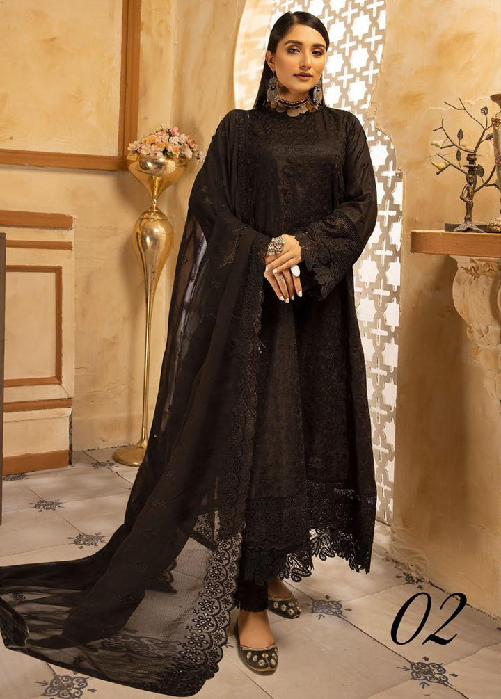 Mahee's By Riaz Arts Embroidered Lawn Suits Unstitched 3 Piece RA22M 02 - Summer Collection