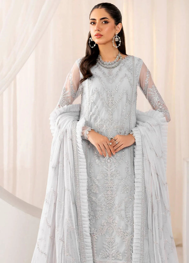 Maheer by Zarif Embroidered Net Suits Unstitched 3 Piece ZR25UF ZMU 03 Daria - Formals Collection