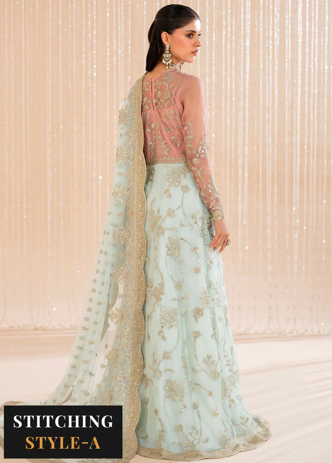 Maheer by Zarif Embroidered Net Suits Unstitched 3 Piece ZR25UF ZMU 06 Esme - Formals Collection