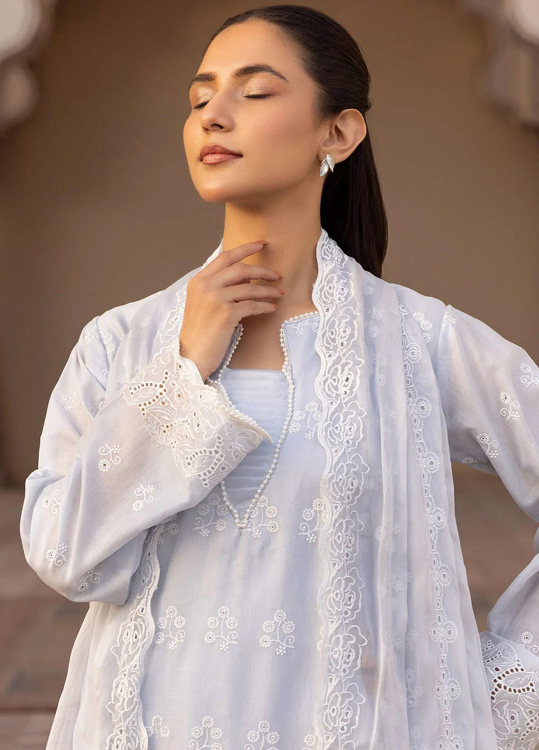 Mahees Aghaz by Riaz Arts Embroidered Lawn Suits Unstitched 3 Piece RA25AM D-02 Emerge - Summer Collection