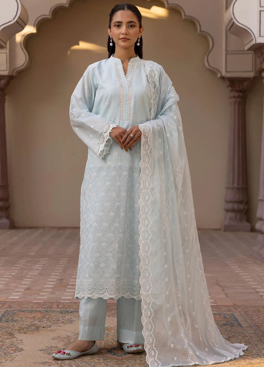 Mahees Aghaz by Riaz Arts Embroidered Lawn Suits Unstitched 3 Piece RA25AM D-04 Culture - Summer Collection