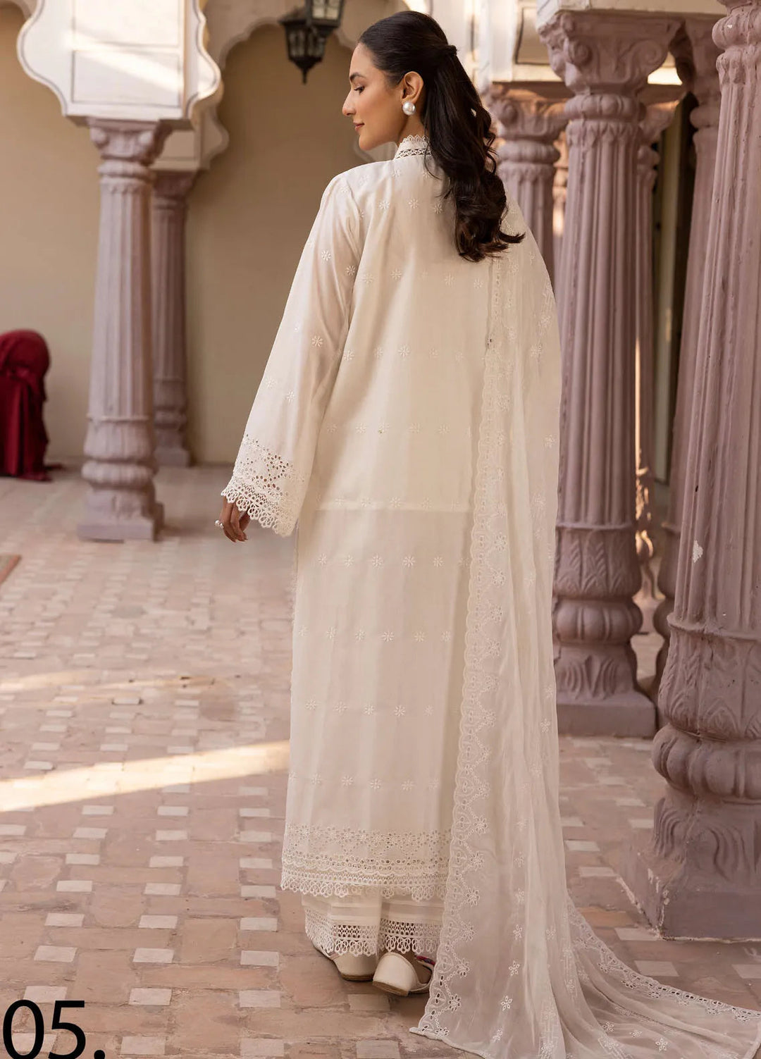 Mahees Aghaz by Riaz Arts Embroidered Lawn Suits Unstitched 3 Piece RA25AM D-05 Inspire - Summer Collection