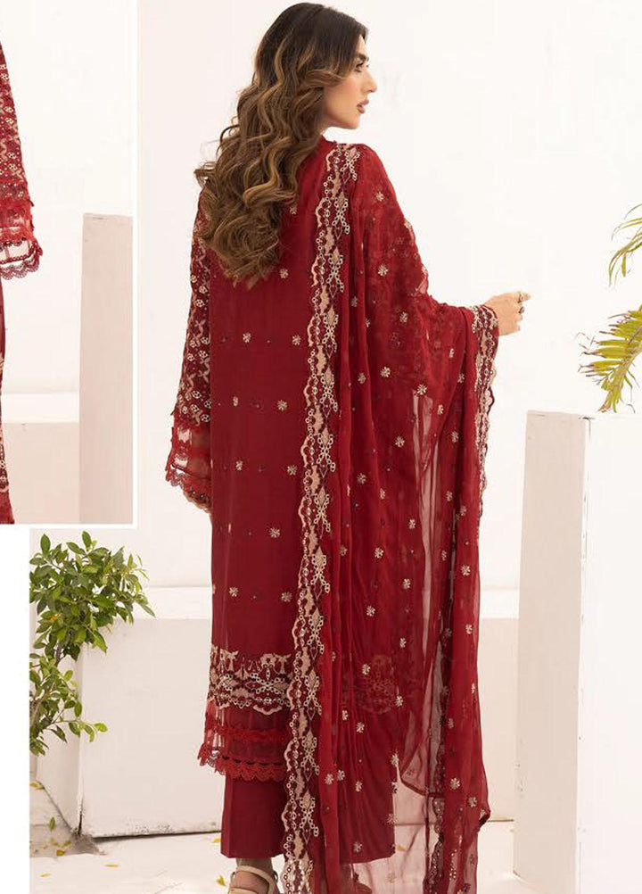 Mahees By Riaz Arts Embroidered Chikankari Lawn Suits Unstitched 3 Piece RA23M D-01 - Summer Collection
