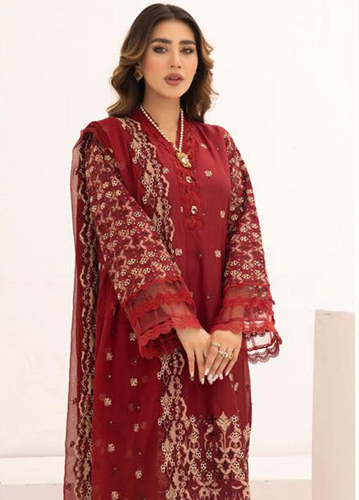 Mahees By Riaz Arts Embroidered Chikankari Lawn Suits Unstitched 3 Piece RA23M D-01 - Summer Collection