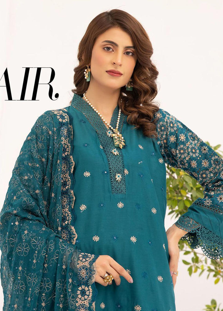 Mahees By Riaz Arts Embroidered Chikankari Lawn Suits Unstitched 3 Piece RA23M D-02 - Summer Collection