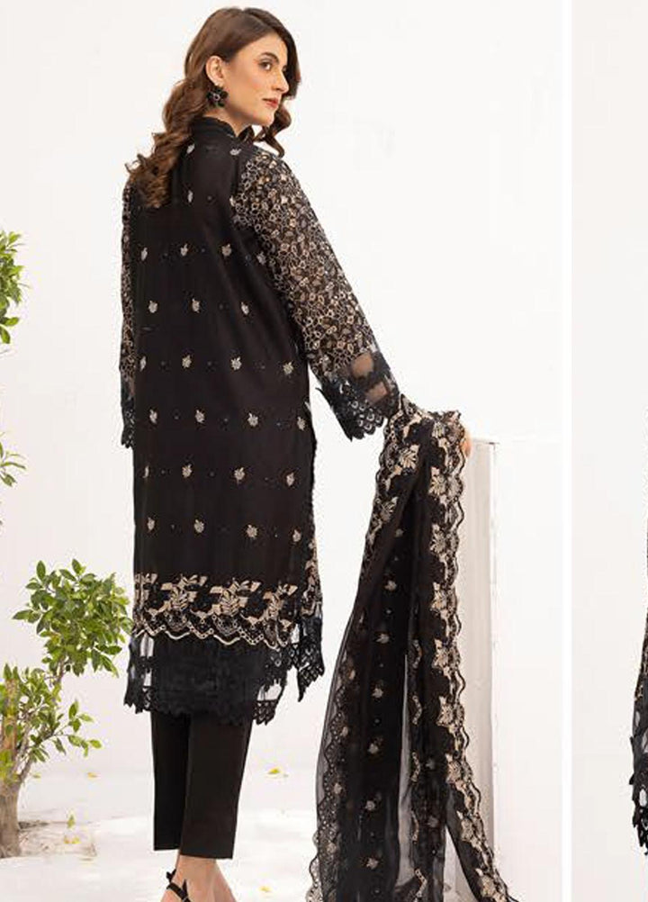 Mahees By Riaz Arts Embroidered Chikankari Lawn Suits Unstitched 3 Piece RA23M D-03 - Summer Collection