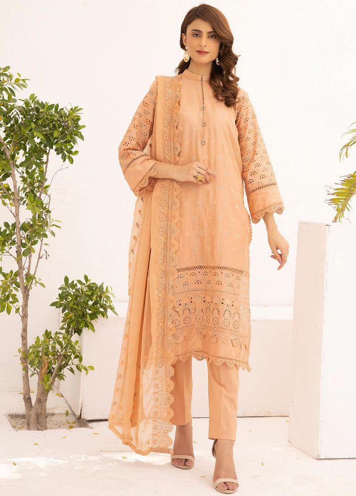 Mahees By Riaz Arts Embroidered Chikankari Lawn Suits Unstitched 3 Piece RA23M D-04 - Summer Collection