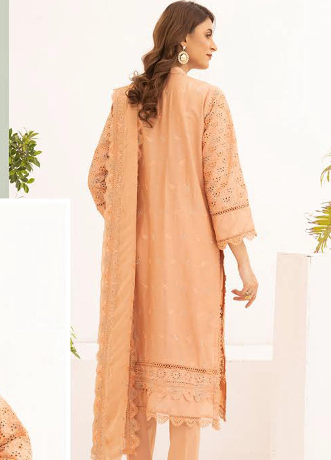 Mahees By Riaz Arts Embroidered Chikankari Lawn Suits Unstitched 3 Piece RA23M D-04 - Summer Collection