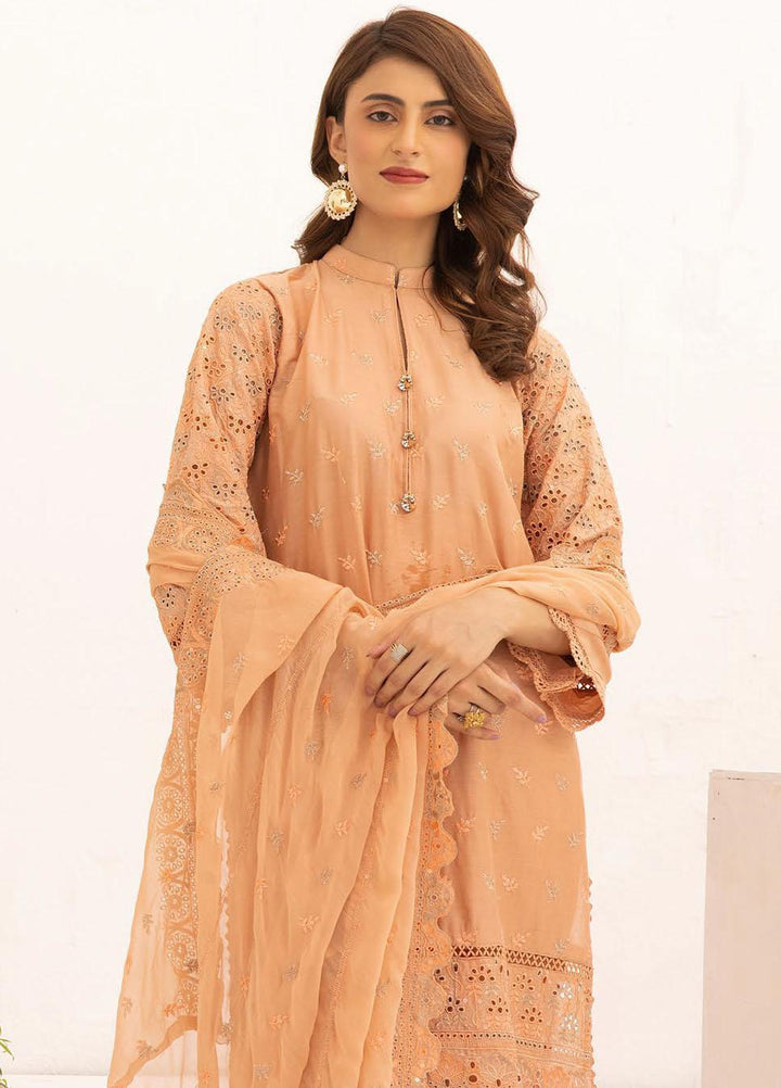 Mahees By Riaz Arts Embroidered Chikankari Lawn Suits Unstitched 3 Piece RA23M D-04 - Summer Collection