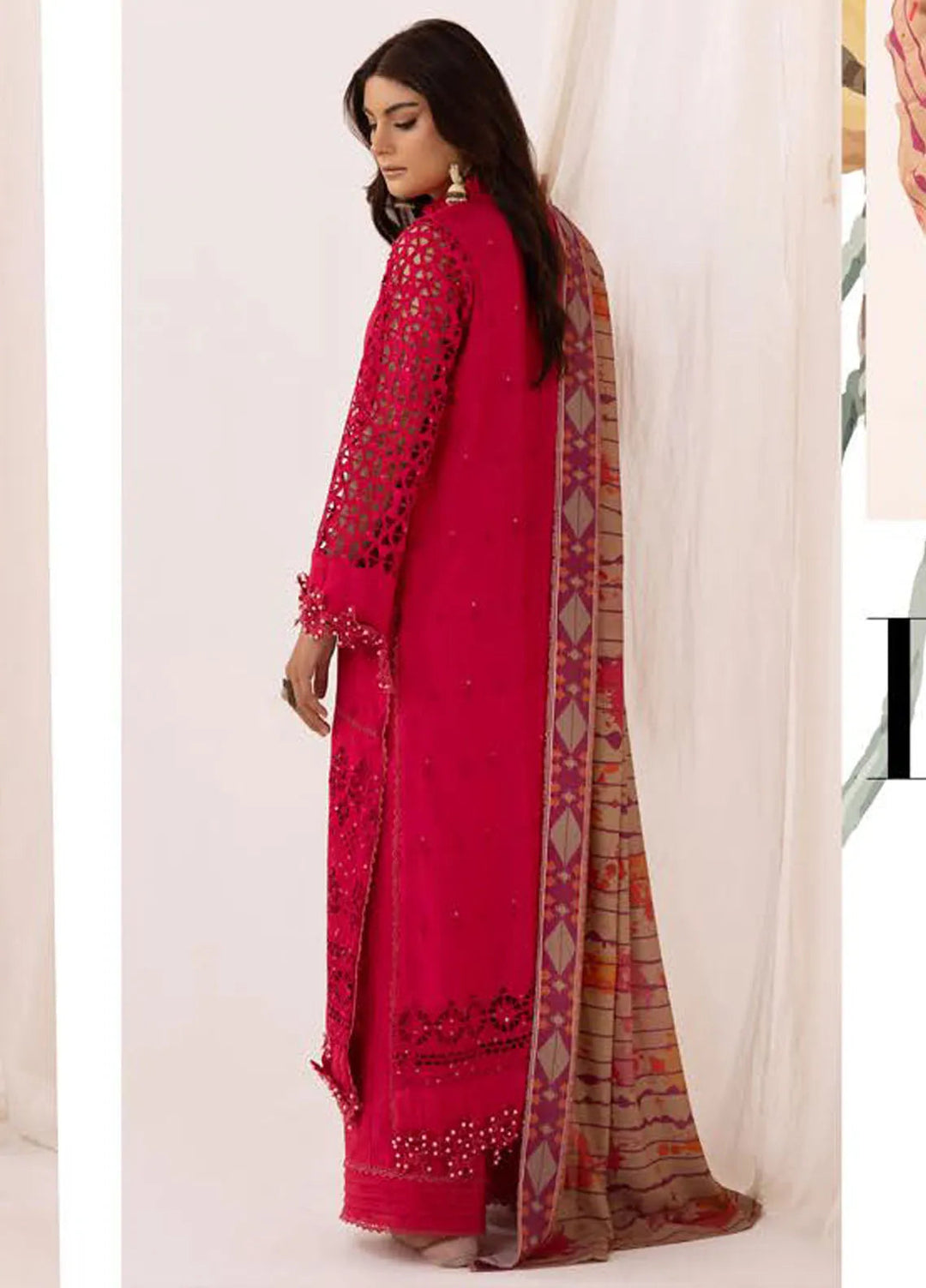 Mahees By Riaz Arts ChikanKari Slub Suit Unstitched 3 Piece RA24CW D-03 - Winter Collection