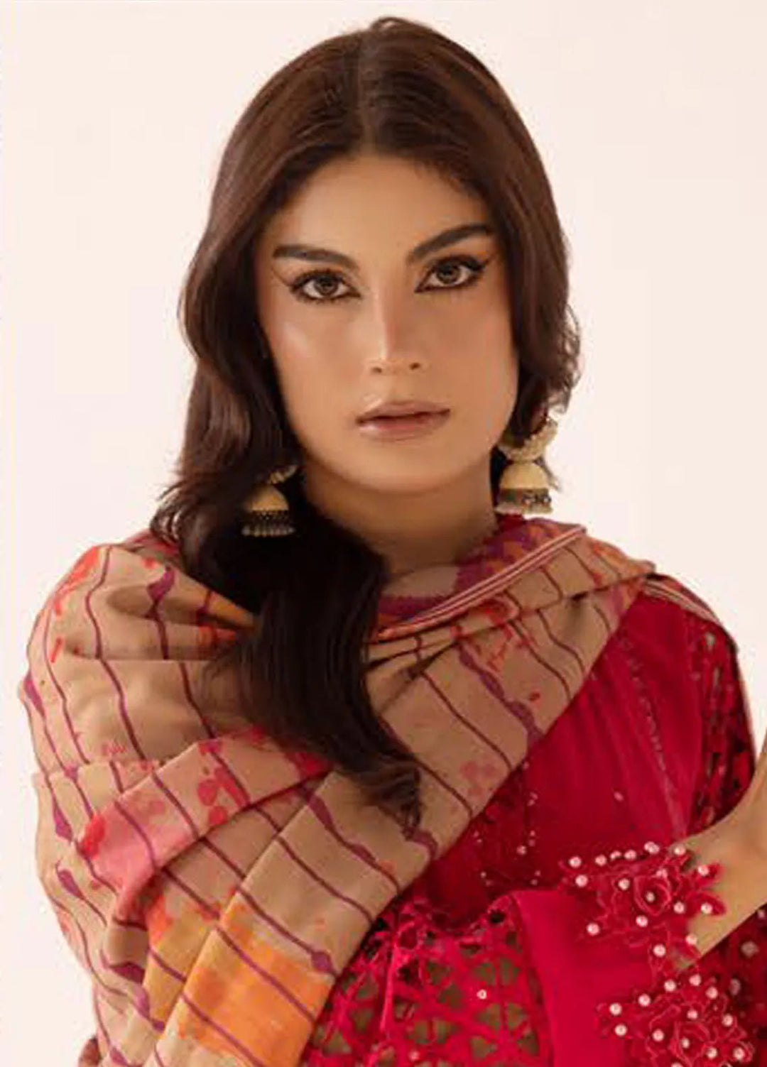 Mahees By Riaz Arts ChikanKari Slub Suit Unstitched 3 Piece RA24CW D-03 - Winter Collection