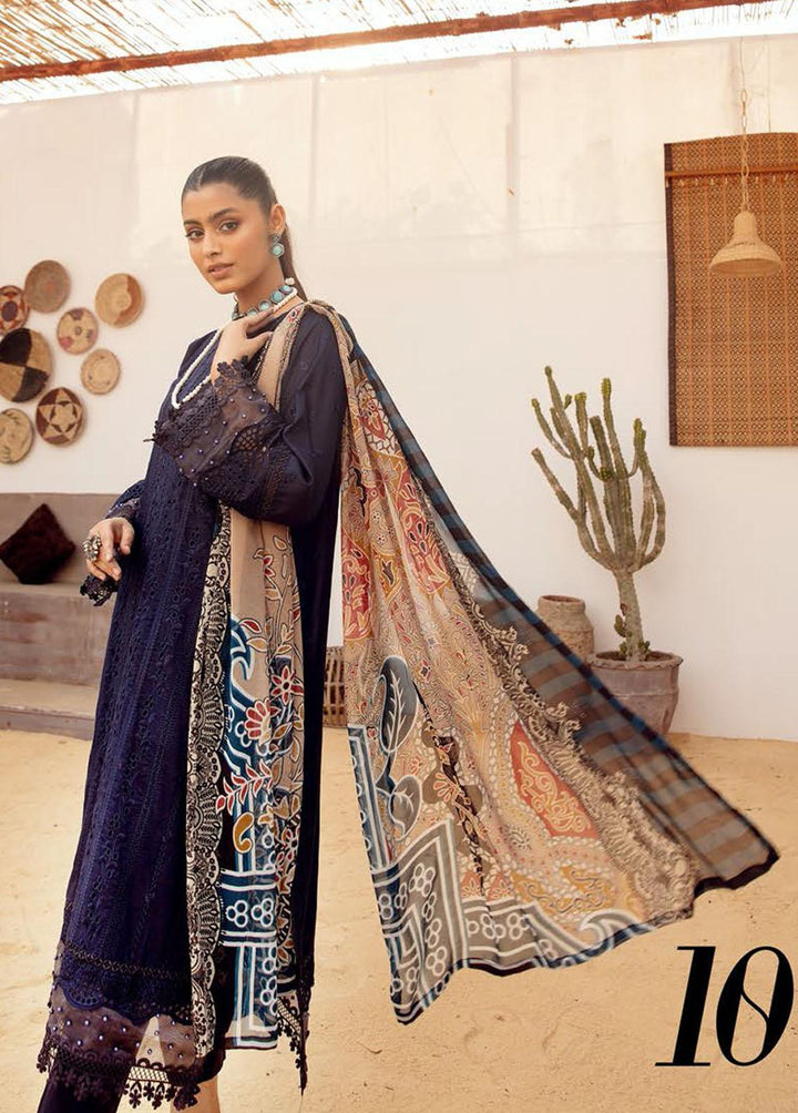 Mahees By Riaz Arts Embroidered  Suits Unstitched 3 Piece RA23-M15 10 - Summer Collection