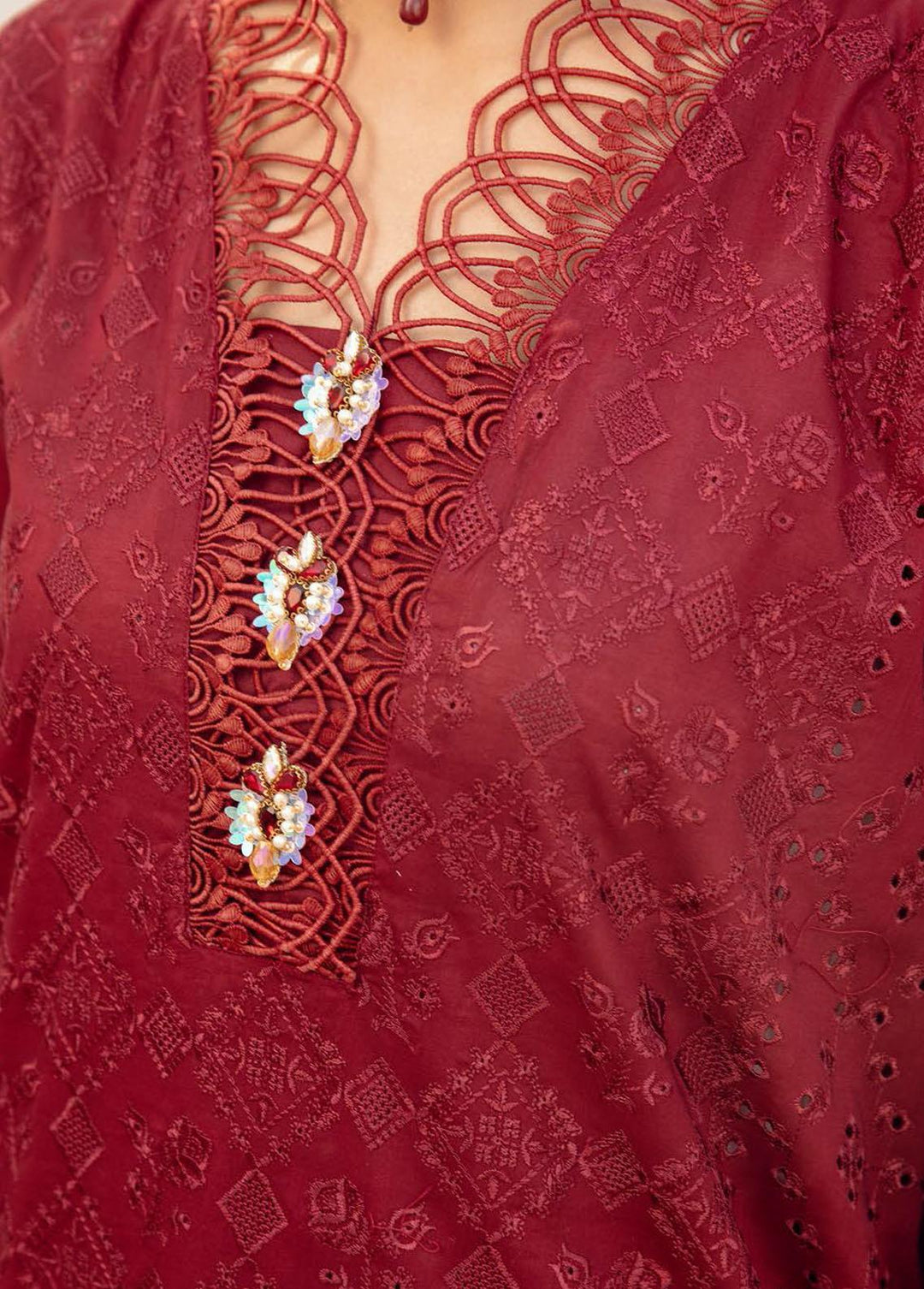 Mahees By Riaz Arts Embroidered  Suits Unstitched 3 Piece RA23-M15 02 - Summer Collection