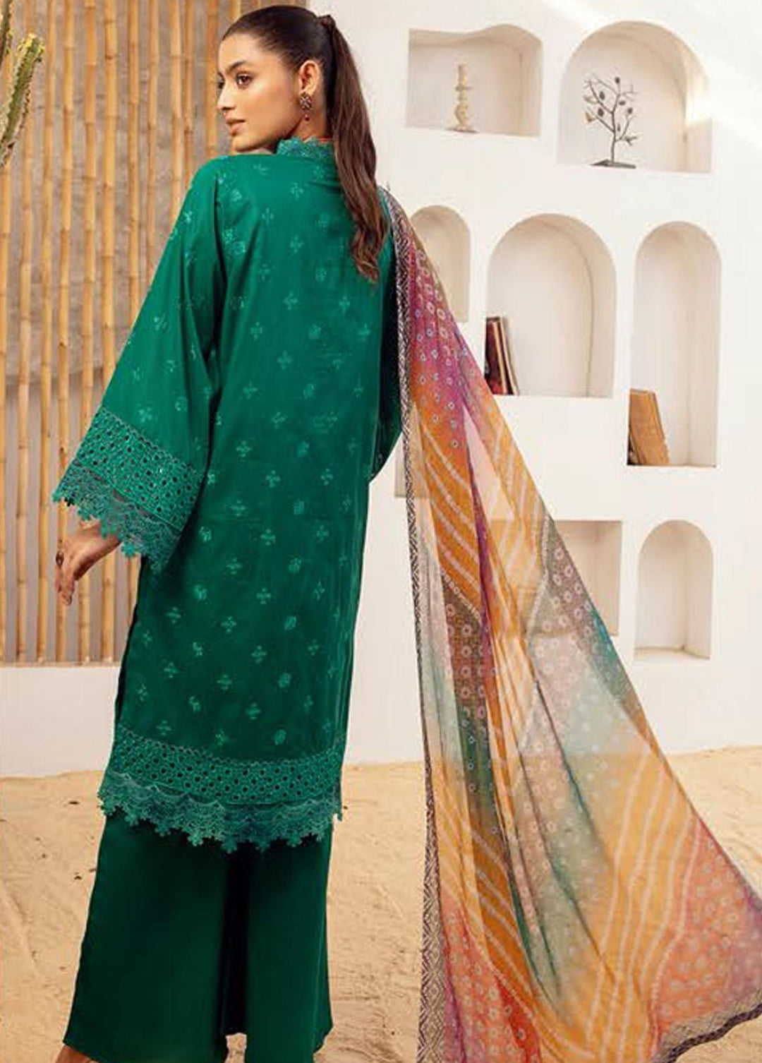 Mahees By Riaz Arts Embroidered  Suits Unstitched 3 Piece RA23-M15 05 - Summer Collection