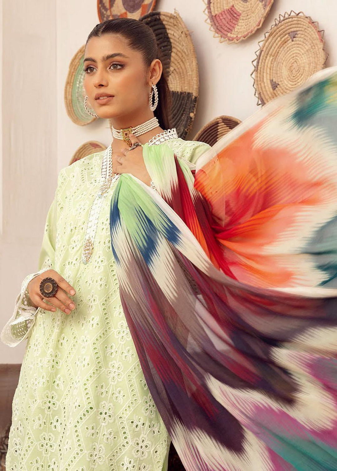 Mahees By Riaz Arts Embroidered  Suits Unstitched 3 Piece RA23-M15 06 - Summer Collection