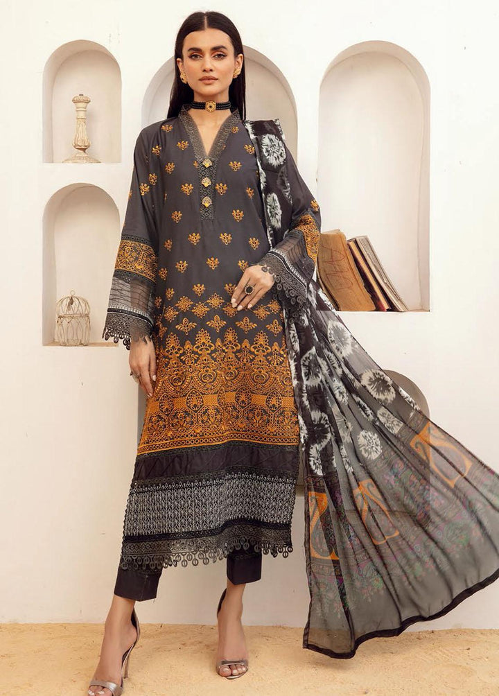 Mahees By Riaz Arts Embroidered  Suits Unstitched 3 Piece RA23-M15 08 - Summer Collection