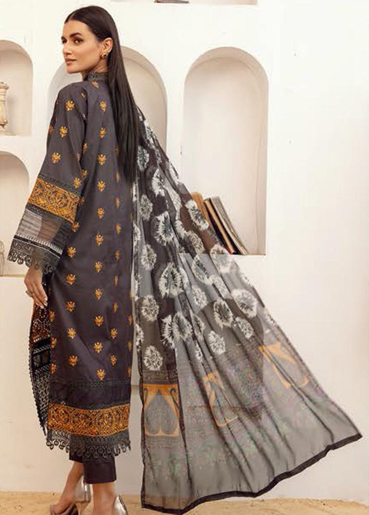 Mahees By Riaz Arts Embroidered  Suits Unstitched 3 Piece RA23-M15 08 - Summer Collection