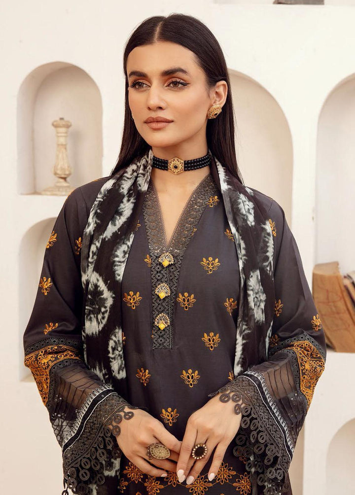 Mahees By Riaz Arts Embroidered  Suits Unstitched 3 Piece RA23-M15 08 - Summer Collection